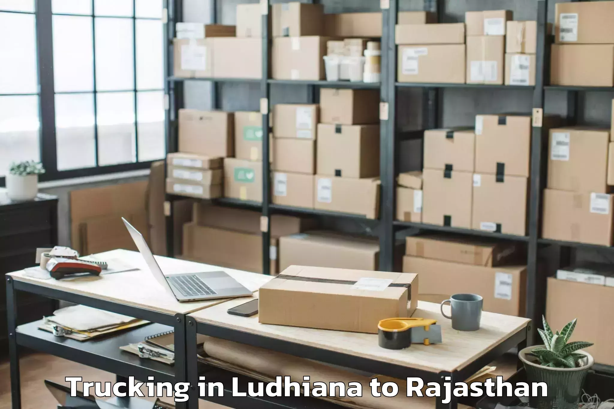 Easy Ludhiana to Padampur Trucking Booking